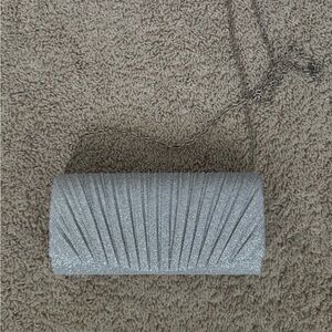 Elegant Silver Clutch Bag